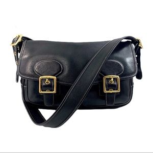 COACH Black Legacy Field Crossbody Bag 9128